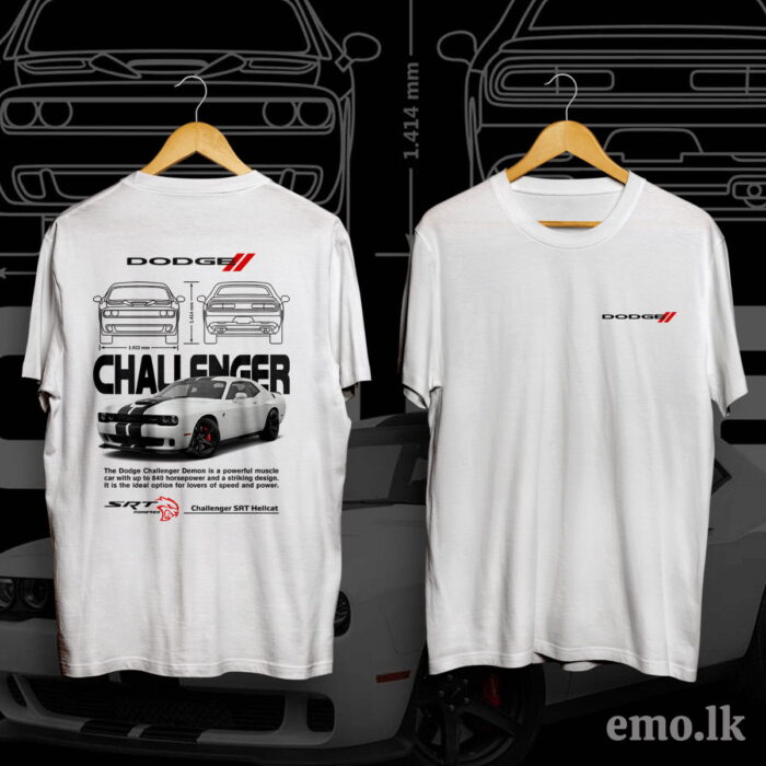 DODGE CHALLENGER CAR T SHIRT - Image 2