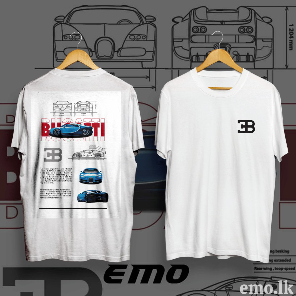 BUGATTI CAR T SHIRT