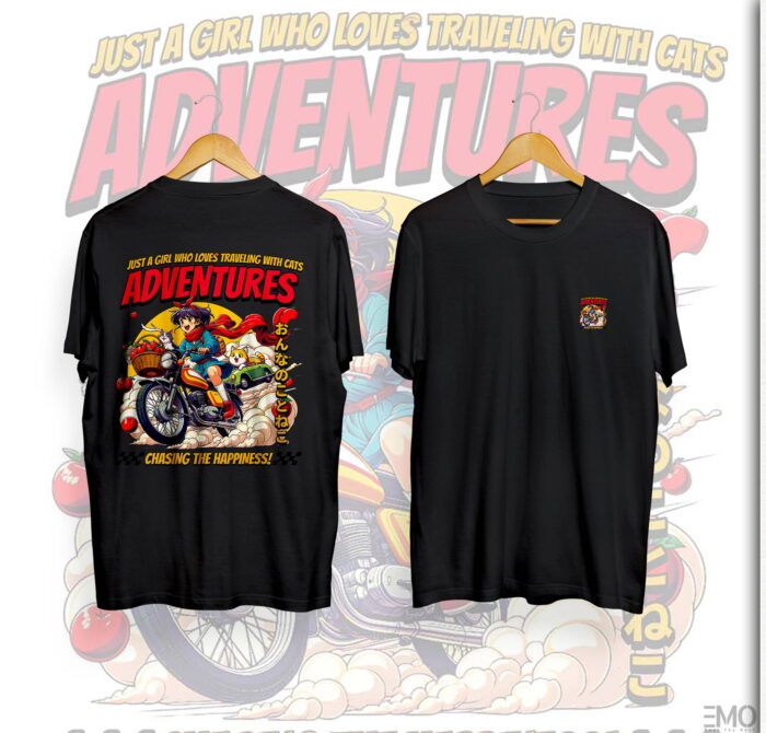 "ADVENTURES" ANIME T SHIRT – JAPANESE STREETWEAR | ANIME MERCH FOR ANIME LOVERS | MEN & WOMEN