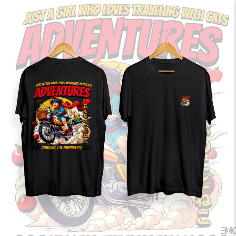 "ADVENTURES" ANIME T SHIRT – JAPANESE STREETWEAR | ANIME MERCH FOR ANIME LOVERS | MEN & WOMEN