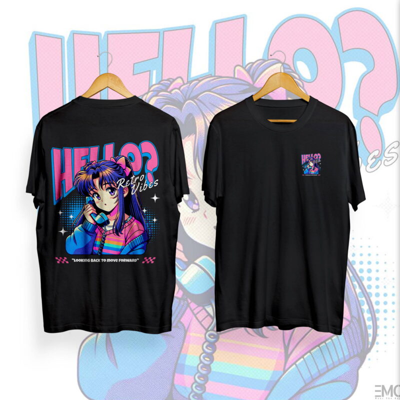 "HELLO" ANIME T SHIRT – JAPANESE STREETWEAR | ANIME MERCH FOR ANIME LOVERS