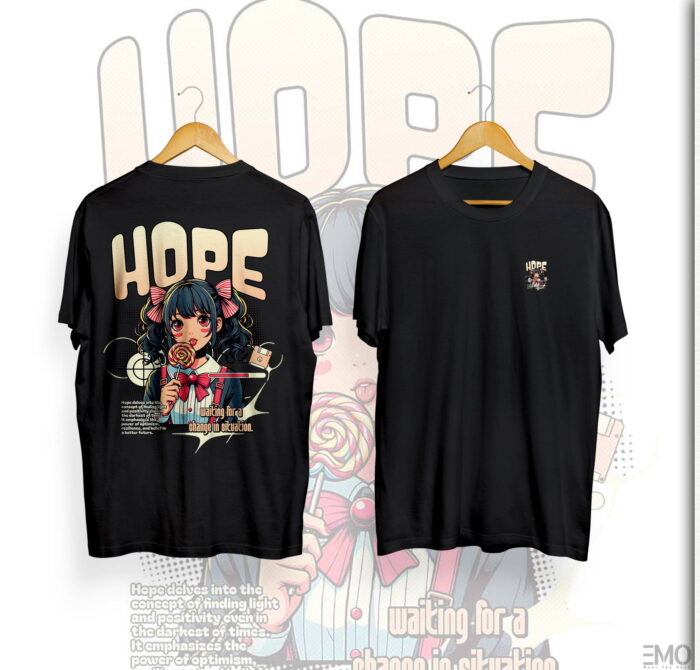 "HOPE" ANIME T SHIRT – JAPANESE STREETWEAR | ANIME MERCH FOR ANIME LOVERS | WOMEN