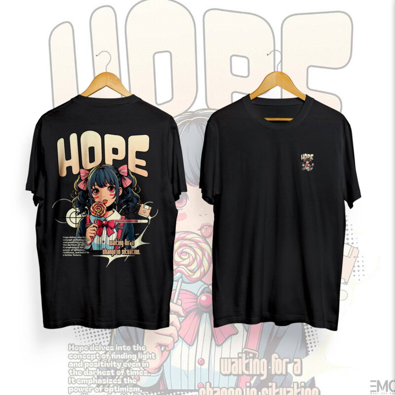 "HOPE" ANIME T SHIRT – JAPANESE STREETWEAR | ANIME MERCH FOR ANIME LOVERS | FOR WOMENS
