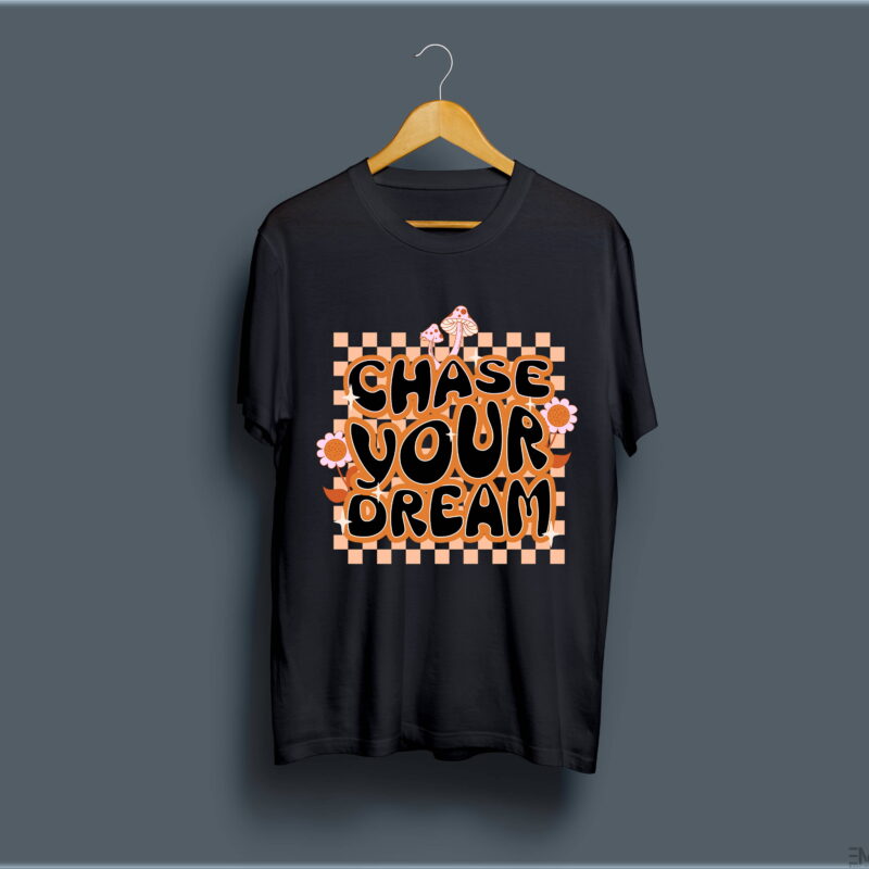 "CHASE YOUR DREAM" PRINTED T SHIRT FOR WOMEN