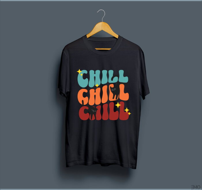 "CHILL" PRINTED T SHIRT FOR WOMEN