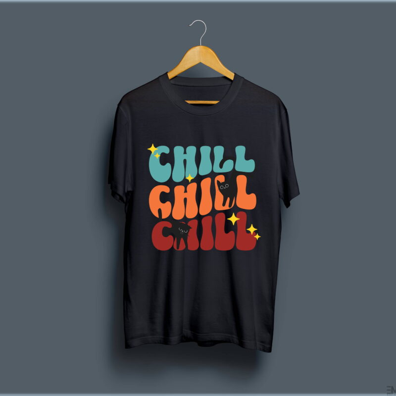 "CHILL" PRINTED T SHIRT FOR WOMEN