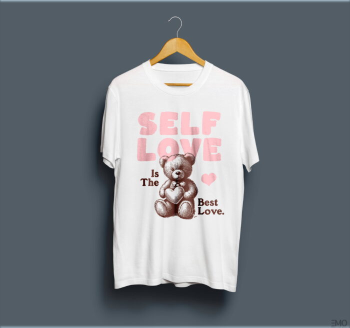 "SELF LOVE IS THE BEST LOVE" PRINTED T SHIRT FOR WOMEN