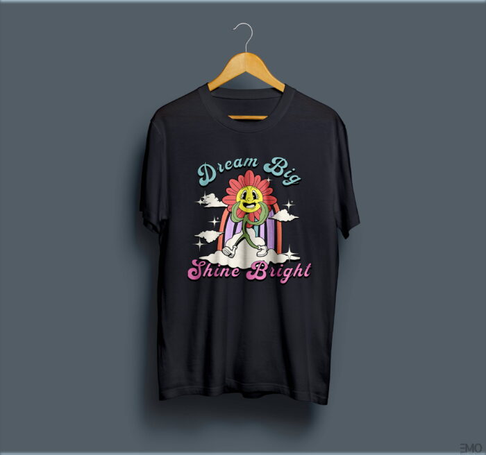"DREAM BIG" PRINTED T SHIRT FOR WOMEN