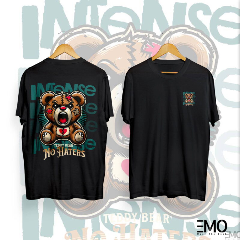TEDDY BEAR BACK PRINTED T SHIRT FOR MEN & WOMEN